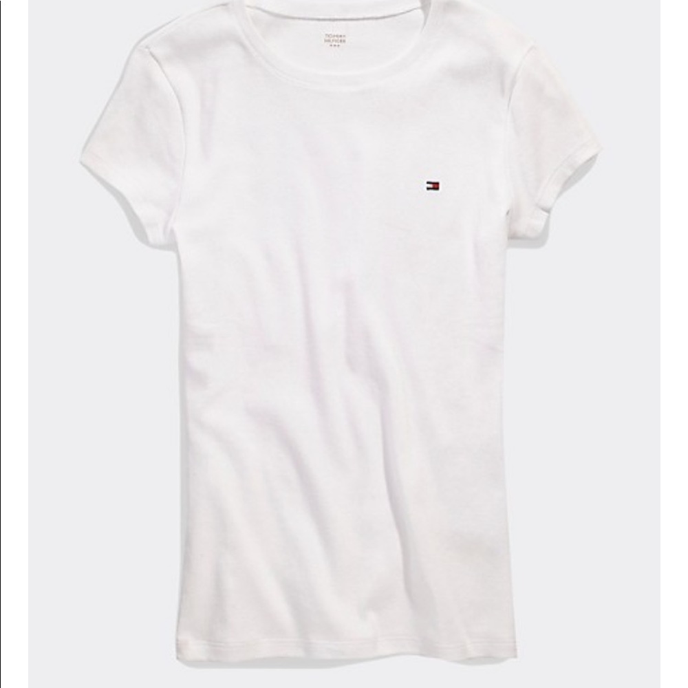 Tommy Hilfiger White Essential Crewneck